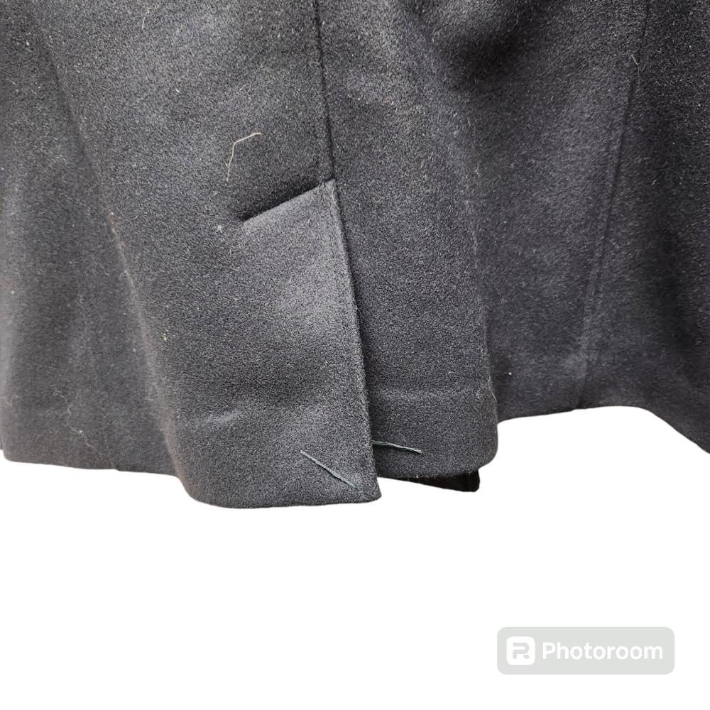 LL Bean Signature Wool Peacoat Sz. 12 Navy - Picture 7 of 14